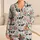 Black And White Cows With Garden Roses For Cozy Farmhouse Lounging And Gift Giving Satin Pajamas Set - 1
