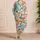 Colorful Surfboard and Hibiscus Motifs for Relaxed Coastal Summer Living Satin Pajamas Set - 4