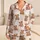 Watercolor Teddy Bears and Pink Dots for Cozy Evenings and Relaxed Weekends Satin Pajamas Set - 1