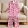Pink Ribbon Bows for Cozy Evenings at Home, Relaxed Weekends and Thoughtful Gifts Satin Pajamas Set - 5