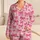 Pink Ribbon Bows for Cozy Evenings at Home, Relaxed Weekends and Thoughtful Gifts Satin Pajamas Set - 1