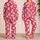 Playful Pink Kittens for Cozy Evenings, Lounging Days, and Gifts for Cat Lovers Satin Pajamas Set - 2