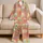 Retro Ocean Shells and Sailboats for Relaxed Coastal Evenings at Home Satin Pajamas Set - 5