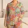 Retro Ocean Shells and Sailboats for Relaxed Coastal Evenings at Home Satin Pajamas Set - 1
