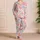 Coral Reef Flowers And Starfish For Coastal Getaways And Relaxed Summer Escapes At Home Satin Pajamas Set - 4