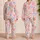 Coral Reef Flowers And Starfish For Coastal Getaways And Relaxed Summer Escapes At Home Satin Pajamas Set - 2