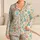 Watercolor Rabbit And Easter Egg Motifs For Cozy Spring Holiday Mornings At Home Satin Pajamas Set - 1