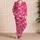 Pink Flamingo Motifs for Tropical Lounging and Relaxed Summer Evenings at Home Satin Pajamas Set - 4