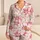 Pink Stargazer Lilies for Romantic Springtime Lounging and Serene Gifting Moments Satin Pajamas Set - 1