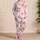 Pink Stargazer Lilies for Romantic Springtime Lounging and Serene Gifting Moments Satin Pajamas Set - 4