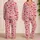 Red Cherry And Ribbon Motifs For Cozy Summer Evenings At Home And Weekend Lounging Satin Pajamas Set - 2