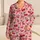 Red Cherry And Ribbon Motifs For Cozy Summer Evenings At Home And Weekend Lounging Satin Pajamas Set - 1