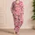 Red Cherry And Ribbon Motifs For Cozy Summer Evenings At Home And Weekend Lounging Satin Pajamas Set - 4