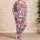 Pink Orchid Blooms And Chic Leopard Spots For Cozy Evenings At Home And Getaways Satin Pajamas Set - 4