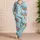 Sea Turtle And Sailboat Coastal Motifs For Relaxed Seaside Getaways Satin Pajamas Set - 4