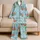 Sea Turtle And Sailboat Coastal Motifs For Relaxed Seaside Getaways Satin Pajamas Set - 5