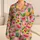 Tropical Fruit and Hibiscus Motifs for Sunny Summer Getaways and Relaxed Lounging Satin Pajamas Set - 1