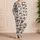Leopard Bow Accents for Cozy Lounge Evenings and Relaxed Days at Home for Her Satin Pajamas Set - 4