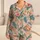 Pale Pink Tropical Birds and Florals for Cozy Winter Lounging at Home for Her Satin Pajamas Set - 1