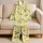 Lemon And Gingham Bow Motifs For Sunny Summer Lounging And Cozy Home Evenings Satin Pajamas Set - 5