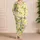 Lemon And Gingham Bow Motifs For Sunny Summer Lounging And Cozy Home Evenings Satin Pajamas Set - 4