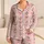 Pink Bow And Rose Sprigs For Cozy Evenings, Weekend Lounging And Sweet Gifts For Her Satin Pajamas Set - 1