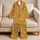 White Tiger Motif for Cozy Autumn Evenings and Relaxed Lounging Satin Pajamas Set - 5