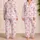 Pink Ribbon Bows and Hearts for Cozy Romantic Evenings and Sweet Everyday Lounging Satin Pajamas Set - 2