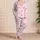 Pink Ribbon Bows and Hearts for Cozy Romantic Evenings and Sweet Everyday Lounging Satin Pajamas Set - 4