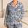 Blue Toile Tigers and Countryside Vignettes for Serene Evening Lounging at Home Satin Pajamas Set - 1