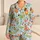 Colorful Cocktail Glasses And Resort Sips For Cheerful Summer Lounging Satin Pajamas Set - 1