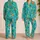 Turquoise Western Boots, Cowboy Hats & Cacti for Cozy Ranch Evenings at Home for Her Satin Pajamas Set - 2