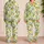 Watercolor Lemons And Green Leaves For Fresh Summer Mornings And Relaxed Evenings Satin Pajamas Set - 2