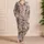 White Tiger and Pink Orchid Botanical Elegance for Cozy Autumn Evenings Satin Pajamas Set - o7xheapwbo