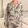 Leaping Leopard Cats for Cozy Safari Nights and Relaxed Wildcat Lounging at Home Satin Pajamas Set - 1