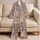 White Tiger and Blush Botanicals for Cozy Evenings and Relaxed Lounging Satin Pajamas Set - 5