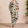 Watercolor Dachshunds and Garden Blooms for Cozy Nights and Relaxed Weekends Satin Pajamas Set - 4
