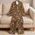 Leopard Spots, Blue Stars and Teddy Bears for Cozy Weekend Lounging and Relaxation Satin Pajamas Set - 5