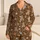Leopard Spots, Blue Stars and Teddy Bears for Cozy Weekend Lounging and Relaxation Satin Pajamas Set - 1