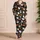 Quirky Ghosts, Mummies and Jack-o'-Lanterns for Cozy Halloween Nights and Parties Satin Pajamas Set - 4