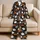 Quirky Ghosts, Mummies and Jack-o'-Lanterns for Cozy Halloween Nights and Parties Satin Pajamas Set - 5