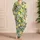 Watercolor Lemons and Violet Blossoms for Sunny Lounging and Summer Getaways Satin Pajamas Set - 4
