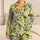 Watercolor Lemons and Violet Blossoms for Sunny Lounging and Summer Getaways Satin Pajamas Set - 1