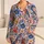 Colorful Folk Birds and Wildflowers for Cozy Evenings and Relaxed Weekend Lounging Satin Pajamas Set - 1