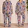 Colorful Folk Birds and Wildflowers for Cozy Evenings and Relaxed Weekend Lounging Satin Pajamas Set - 2