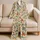Vintage Storybook Girls, Shaggy Dogs and Wildflowers for Cozy Cottage Evenings Satin Pajamas Set - 5