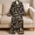 Leopard Motifs for Relaxed Evenings and Cozy Weekend Lounging Satin Pajamas Set - 5
