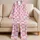 Pink Ribbon Bows for Romantic Getaways and Cozy Evenings at Home, A Sweet Gift for Her Satin Pajamas Set - 5