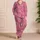 Pink Cowboy Boots, Cacti and Hats for Cozy Western Nights and Sweet Ranch-Inspired Style Satin Pajamas Set - 4