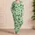 Fresh Green Clover Motifs For Lucky Lounging And Cozy St Patrick's Day Gift Giving Satin Pajamas Set - 4